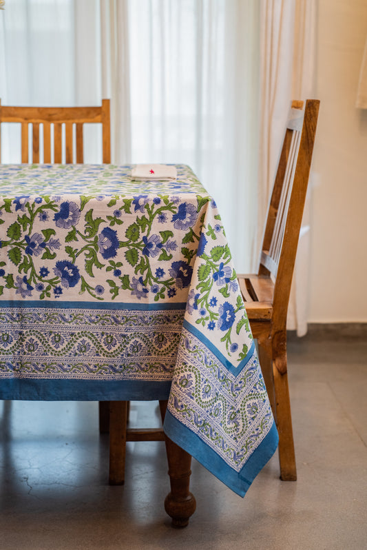 Blue Carnation Tablecloth