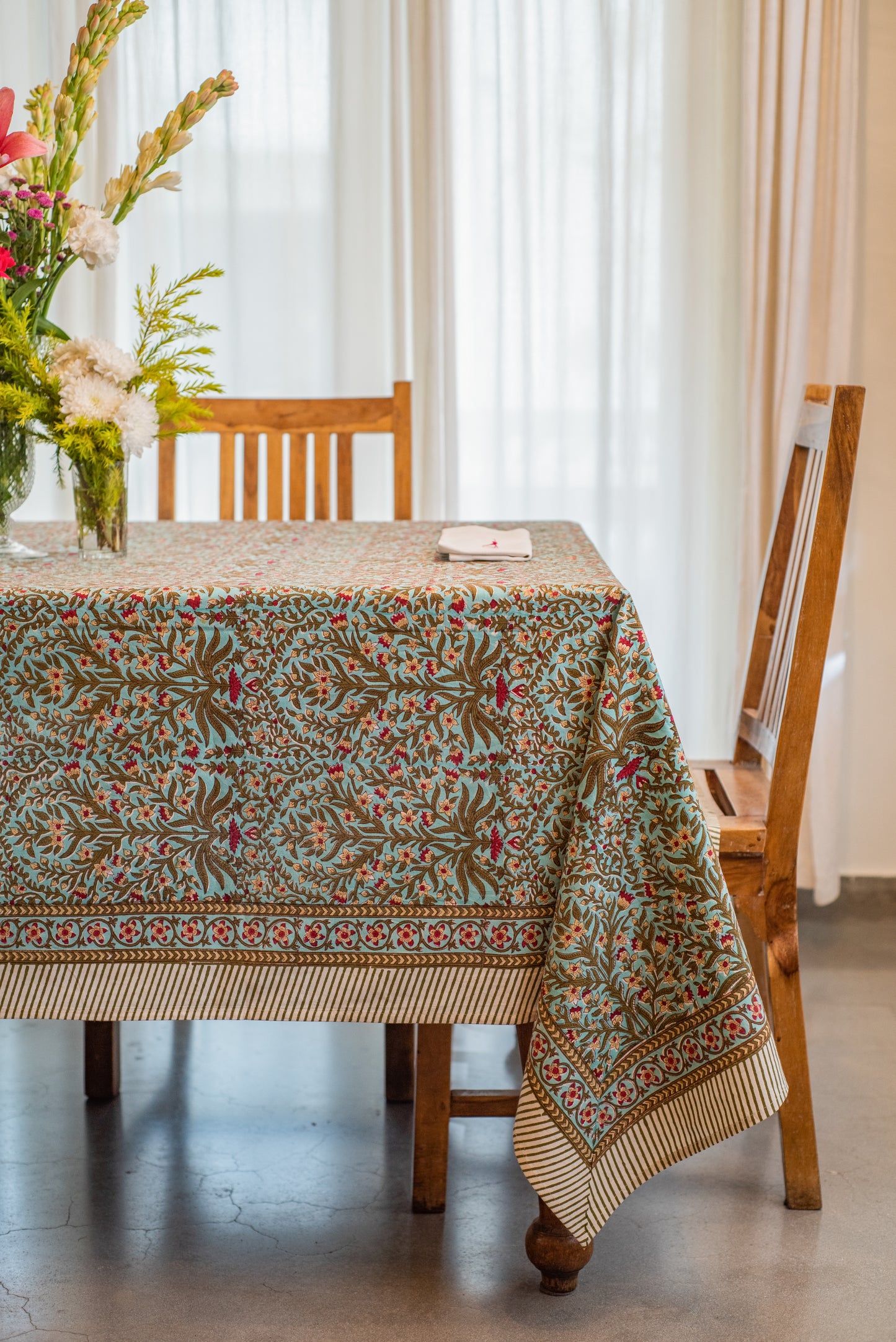Blue Amber Tablecloth