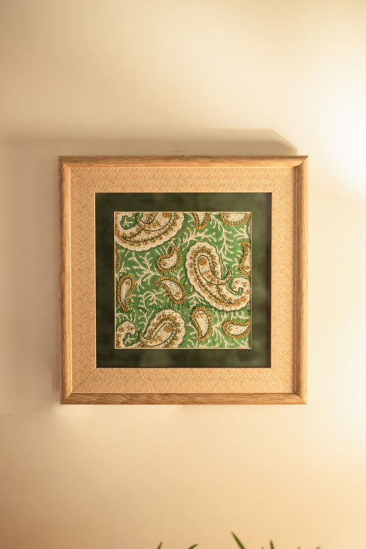 Emerald Paisley Wall Art
