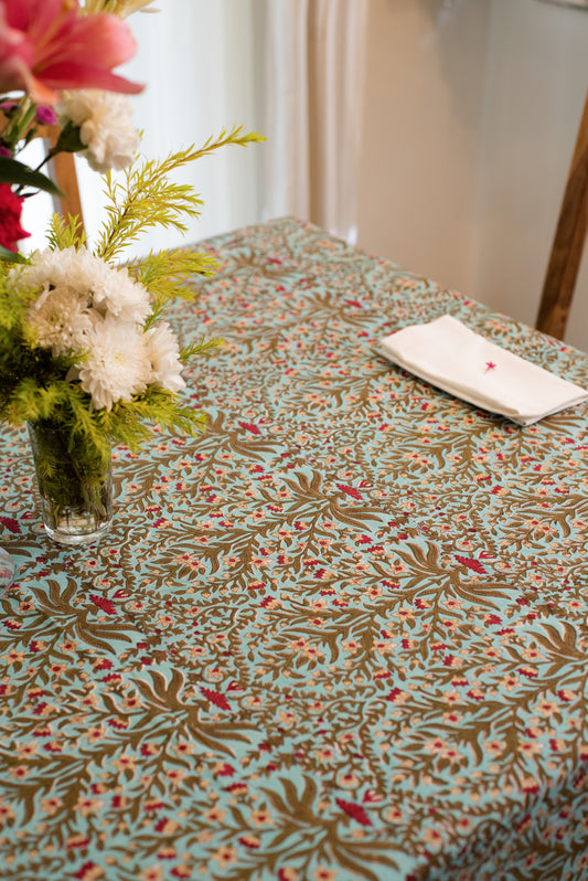 Blue Amber Tablecloth