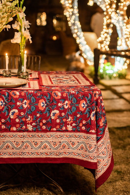 Purple Carnation Tablecloth