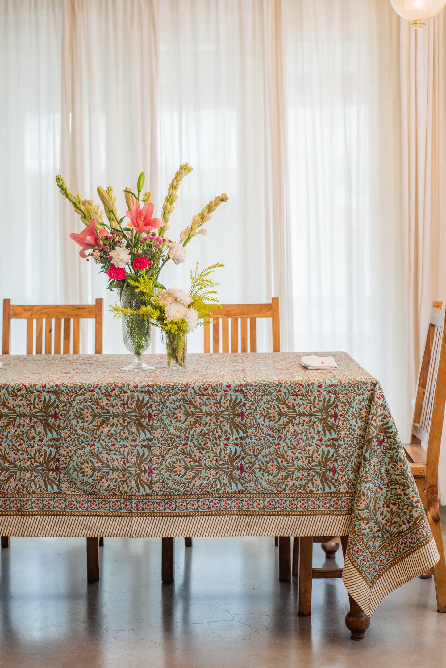 Blue Amber Tablecloth