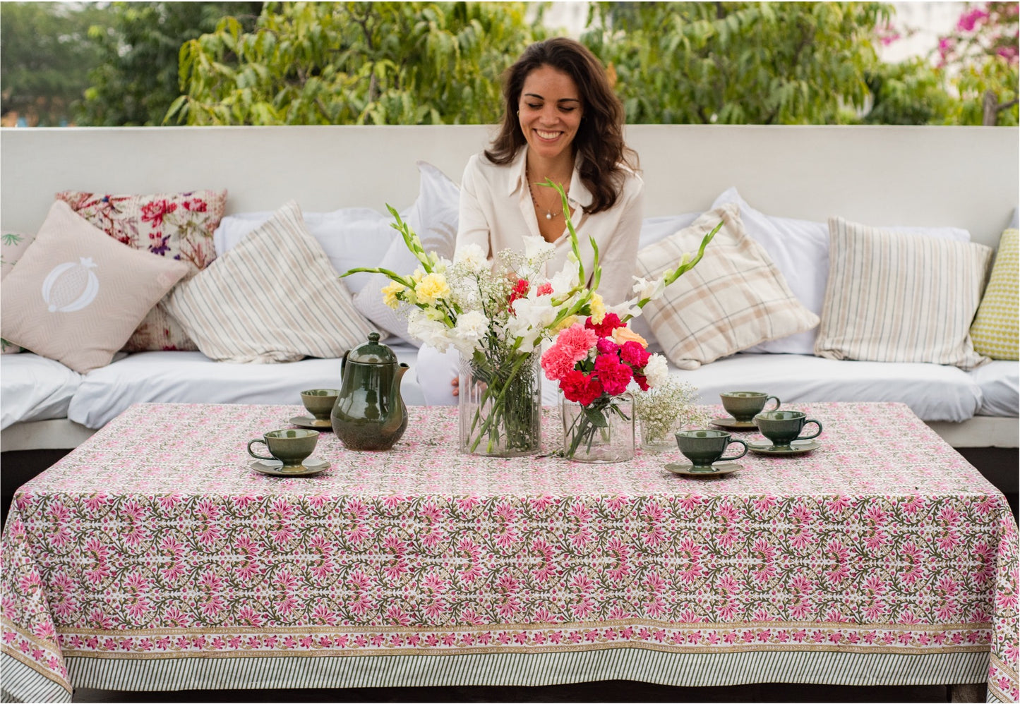 Lovely Lotus Tablecloth