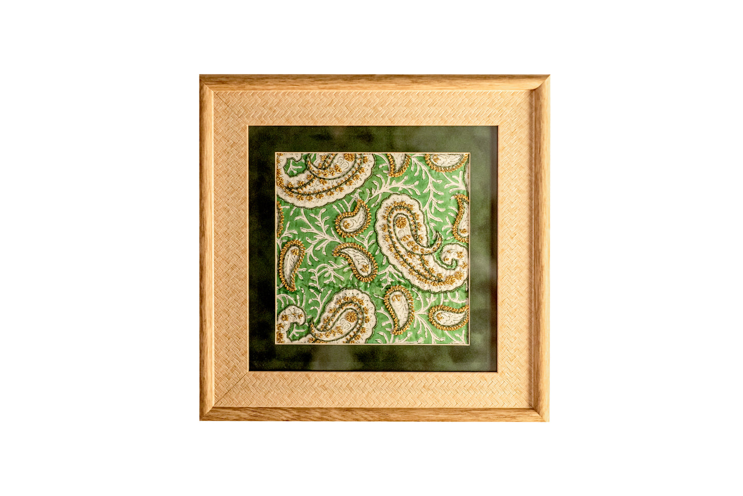 Emerald Paisley Wall Art