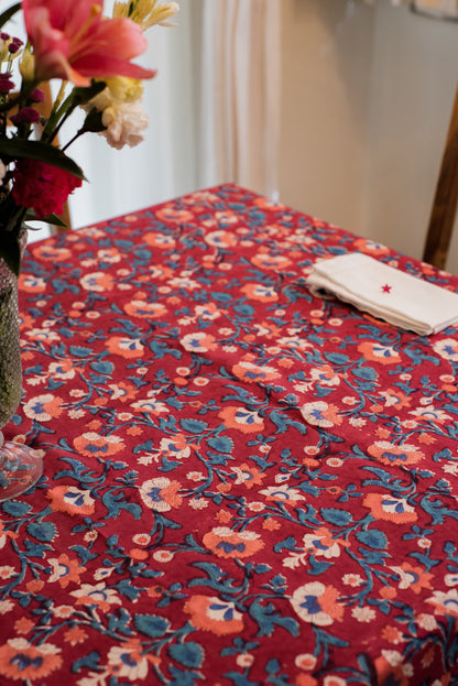 Purple Carnation Tablecloth