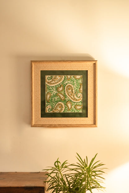 Emerald Paisley Wall Art