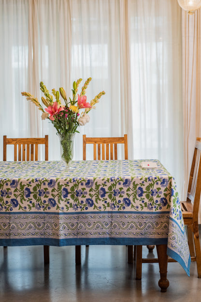 Blue Carnation Tablecloth