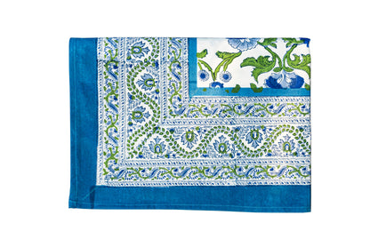 Blue Carnation Tablecloth